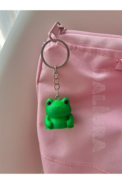 daligra Cute Frog Bag Charm – Kawaii Bag Charm Keychain |   Green Bag Ornamen...