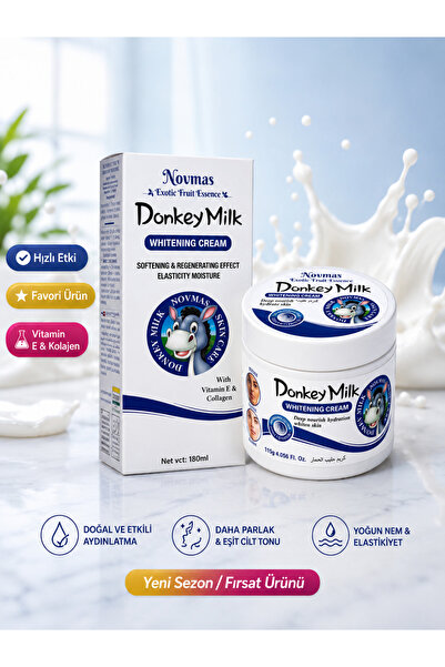NOVMAS Donkey Milk Vitamin E & Kolajen Bakım Kremi