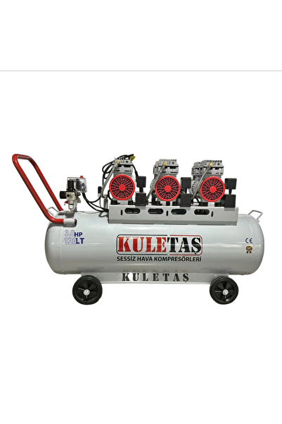 Kuletaş 120 Litre 3 HP Alüminyum Tanklı Sessiz Hava Kompresörü