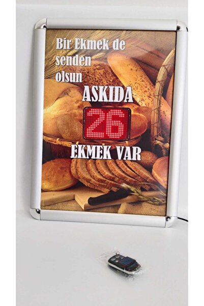 VALERM ASKIDA EKMEK ELEKTRONİK LED SAYAC PANOSU (MODEL2)