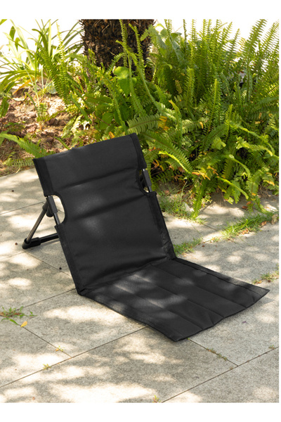 Lawazim Floor Picnic Chair, 39.5x38x39cm, 2 Position Folding Ground Seat with...