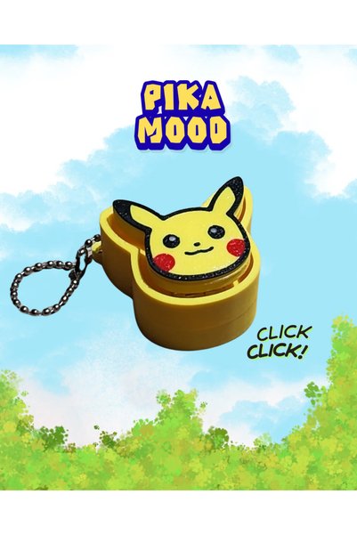 Pocket People Pokemon Pikachu Keyboard Clicker Keychain Stress Toy Blind Box