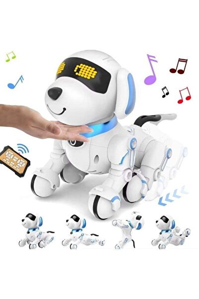 ZeeSquare Remote Control Robot Dog Toy for Kids, Smart Interactive RC Robot P...