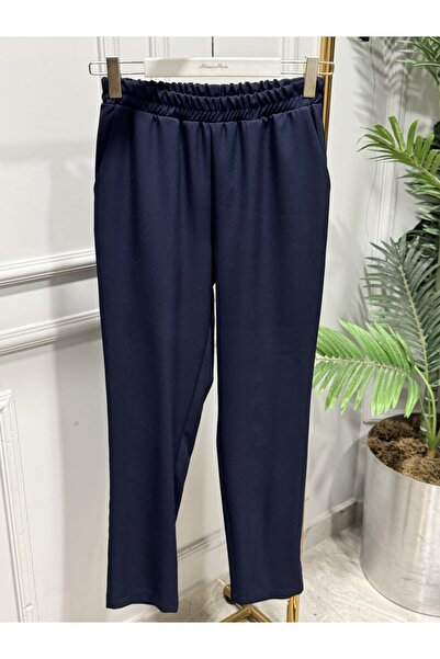 ORHAN STORE 12-1040 Boru Paça Trousers Navy Blue