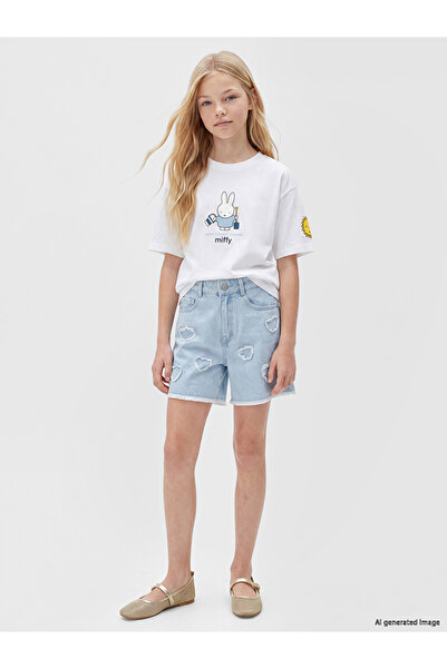 LC Waikiki Embroidered Girls' Jean Shorts for Style Seekers from Uzg Store
