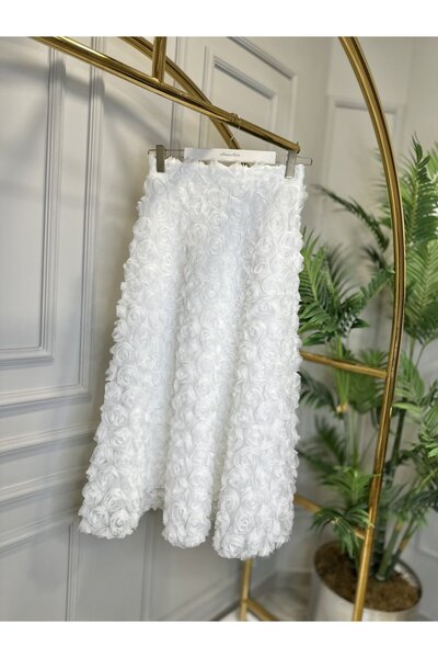 ALANURMODA 20628 تنورة روز إكرو