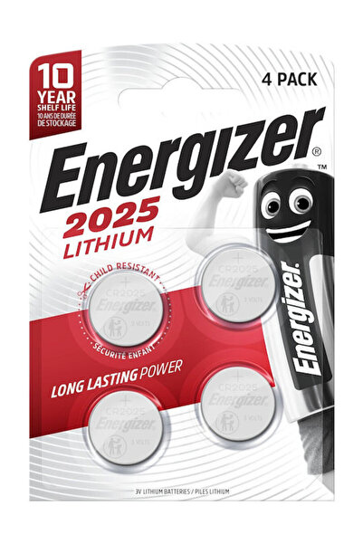 Energizer Μπαταρία ρολογιού λιθίου CR2025 3V 4 τεμάχια