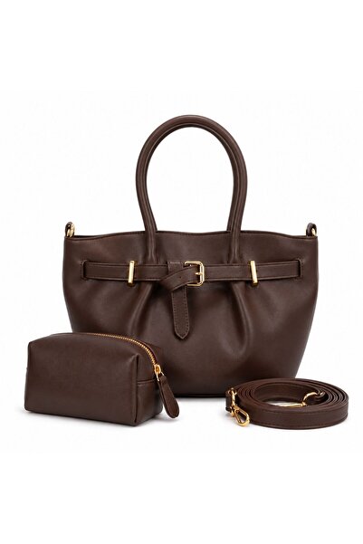 ÇANTAM GELSİN 2-Piece Hand and Shoulder Bag with Puppy Bag