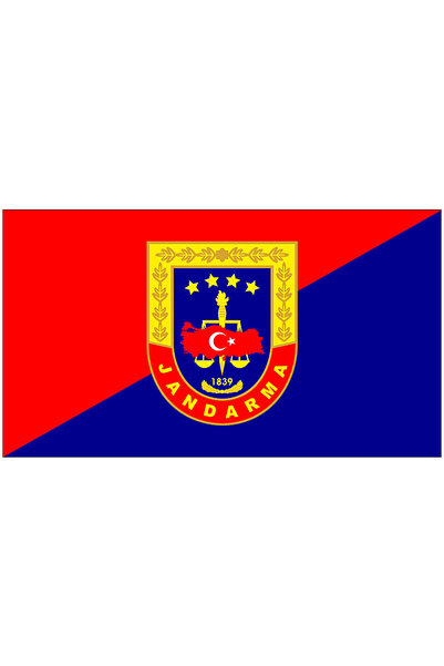 Günışığı Atölyesi Jandarma Bayrağı 15x23cm Masa Bayrağı - Sadece Bayrak (Dire...