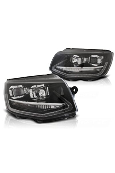 OEM Μπροστινοί προβολείς LED για VW Transporter T6 (2015-2019), μαύροι με DRL...