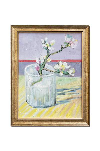 artnova Известна рамкирана ръчно рисувана картина, Бадемовата клонка, 45x35 с...