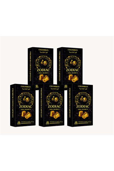 Zodiac 50 Capsules .Zodiac Single Origin Colombia Coffee Capsules, 100% Arabi...