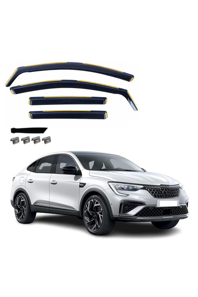 Flexzon Ανεμοθραύστες για Renault Arkana Facelift 2023+ 4 τεμάχια. FZVETRBR0106
