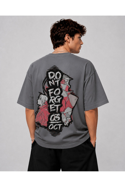Nulivez Don'T Forget 03 October Anime Printed Oversize Unisex T-Shirt – Manga...
