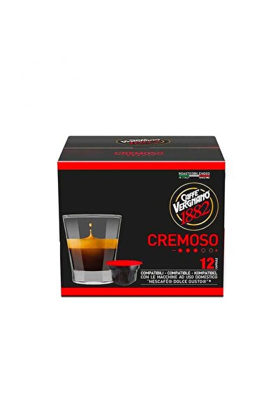 VERGNANO Caffè Capsule Cafea Import Italia, Cremoso, 12 Buc, Compatibile Dolc...