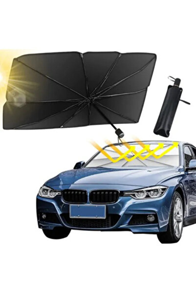 NOVAAVM Universal Auto Sunshade 138x77 cm Αντιηλιακό Αντιθερμικό Παρμπρίζ Αυτ...