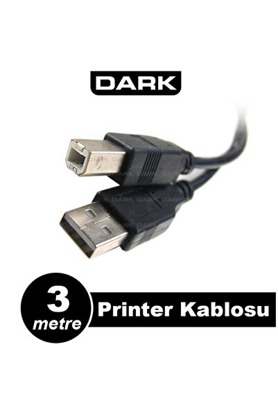 Universal DARK DK-CB-USB2PRNL300 كابل طابعة وبيانات USB 2.0 بطول 3 متر (B-Type)