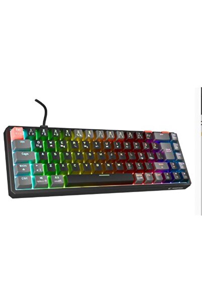 Universal لوحة مفاتيح ميكانيكية لاسلكية للألعاب من Rampage YORU MINI PRO بالل...