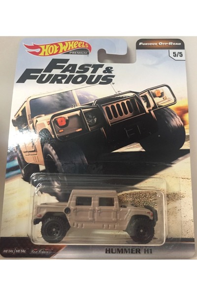 HOT WHEELS همر H1 فاخر للطرق الوعرة من فئة F&F Furious - GBW98 - طراز نادر