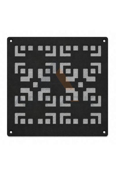 Artvek Decorative Metal Ventilation Cover – Grille Cover 40X40 cm Black Style 8