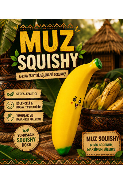 BLACK DİAMOND PLUSH TOY Muz Squishy Trend sukuşi banana
