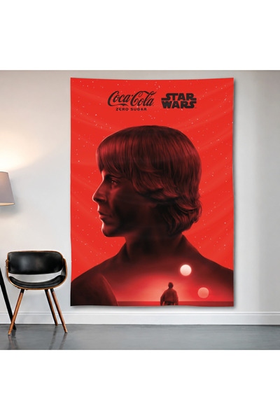 Geek Cultcha Luke Skywalker Pop Art Wall Covering Wall Tapestry First Quality...