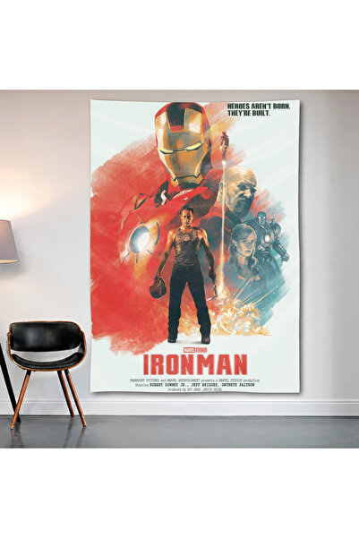 Geek Cultcha Iron Man Wall Cloth Wall Tapestry First Quality Satin Fabric Poster