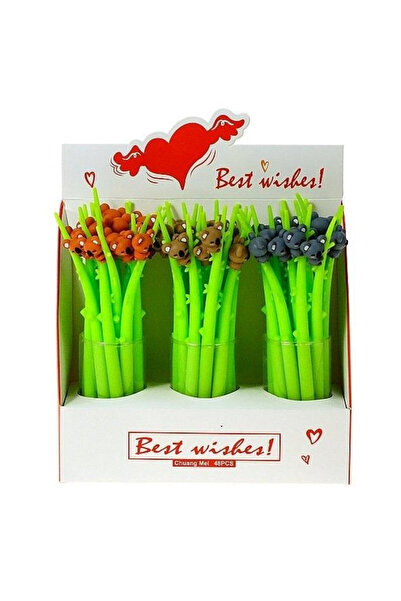adar Pix cu motiv koala, corp din plastic, varf cu bila, Multicolor, 48 buc