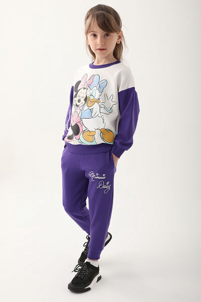 Minnie Mouse Girl's Gray Tracksuit Set