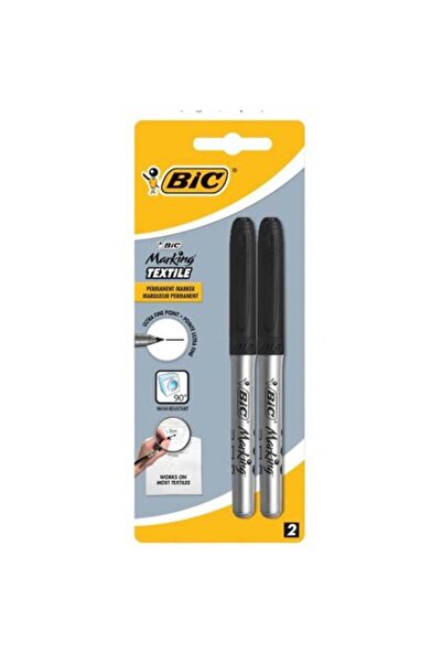 Bic Set 2 markere pentru textile, Bic, Negru