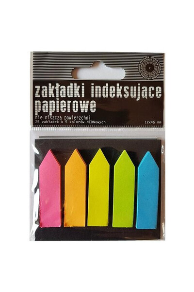 OEM Semne de carte indexare hartie neon Ziemia Obiecana multicolor 13.4x6.1cm...