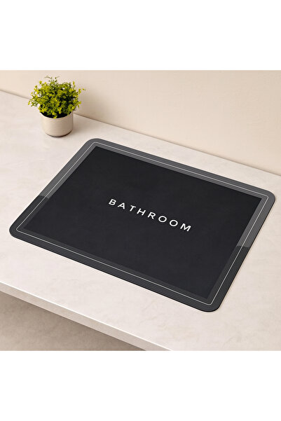 OSKA GLOBAL Water Absorbent Bath Mat 43X68 cm - Rectangular, Elastic