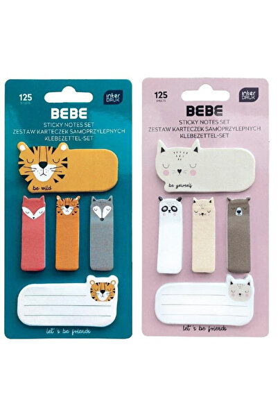 Interdruk Set de notite adezive si semne de carte Bebe Friends, autoadesive, ...