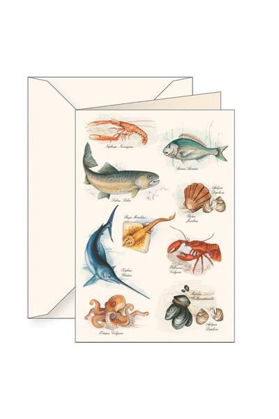 Tassotti Felicitare cu plic Morze, hartie 200 g/m², format 129×186 mm, multic...