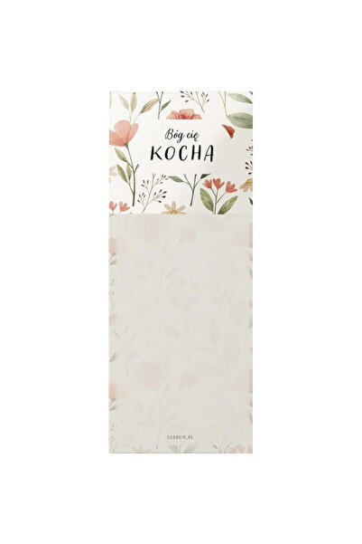 Szaron Notes/bloc de notite „Dumnezeu te iubeste”, cu design floral, cu magne...