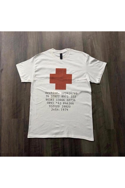 Grafftee Clothing Μπλουζάκι Unisex Oversize με στάμπα Archive Cross