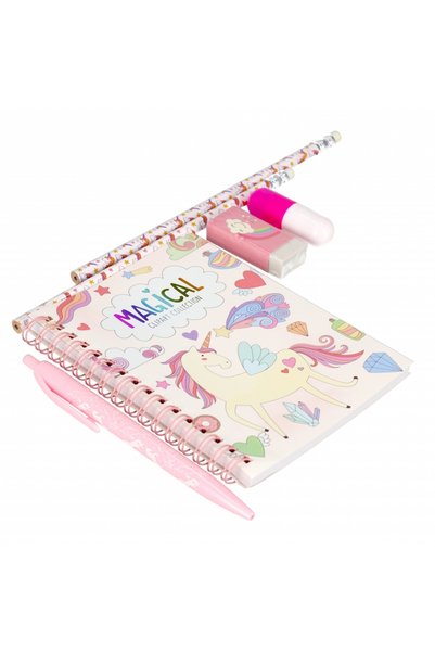 Starpak Set accesorii scolare, STARPAK, Model unicorn, Multicolor