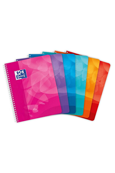 Oxford Set 5 caiete A4 80 file, hartie 90g, multicolor