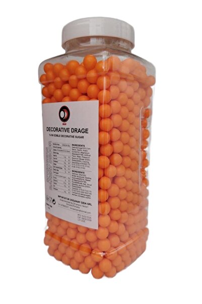 DGN Perle de zahăr decorative portocalii 900g