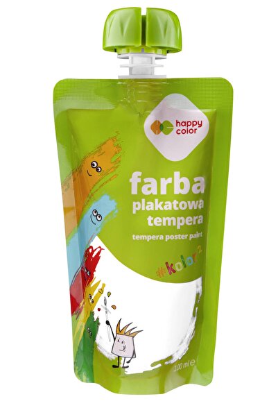 HAPPY COLOR Vopsea lavabila, Happy Color, Alb, 100ml