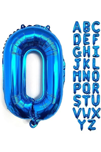 Baloane Vesele Balon Folie Litera O Albastru 40 cm LTR8-O