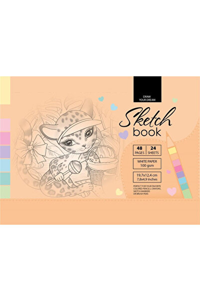 Fresh Bloc de desen 197x124 mm, 48 pagini, hartie 100 g/m², Multicolor, 1 buc