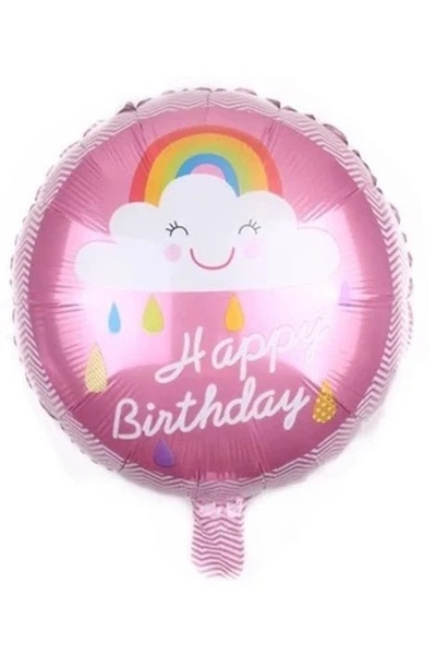 Baloane Vesele Balon Folie Aniversare Norisor Si Curcubeu BL289