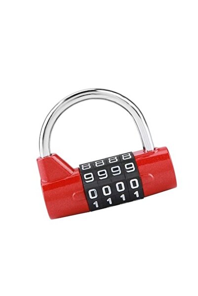 YUPY 4-digit code padlock, resettable, steel, anti-rust, school, gym, trolley...