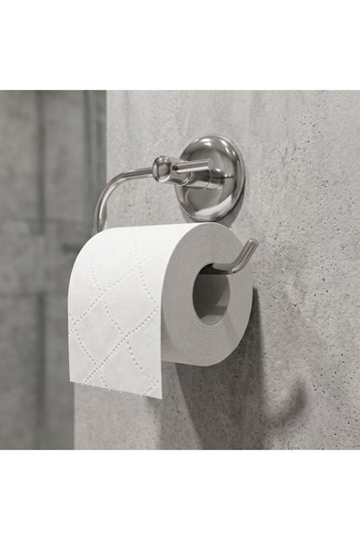 EMPA METAL Classic Series Chrome Stainless Steel Set of 2 Wc Paper Holder Roll Towel Holder