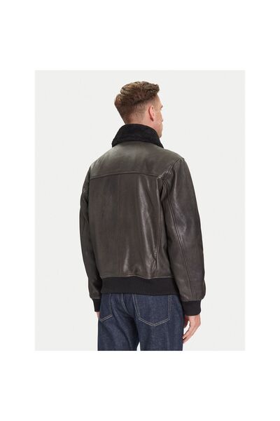 Joop Geacă de piele pentru bărbați 2620065 80000864 Gri