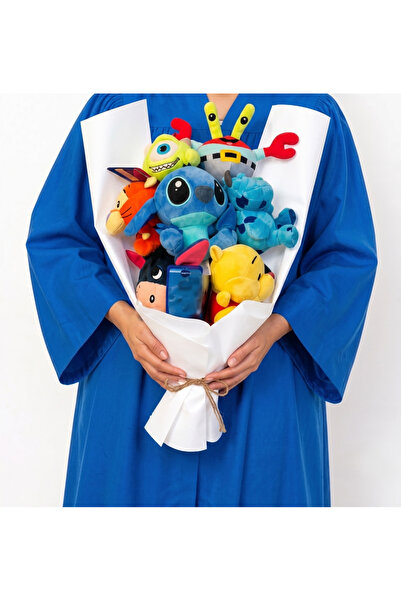 wafra store Gift Package Stuffed Toys (5 Pieces 25 cm Each) Characters and Ra...