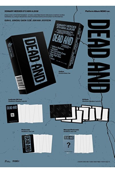 tays store Xdinary-Heroes - 8th Mini Album [DEAD AND] Platform Album Mini NEM...