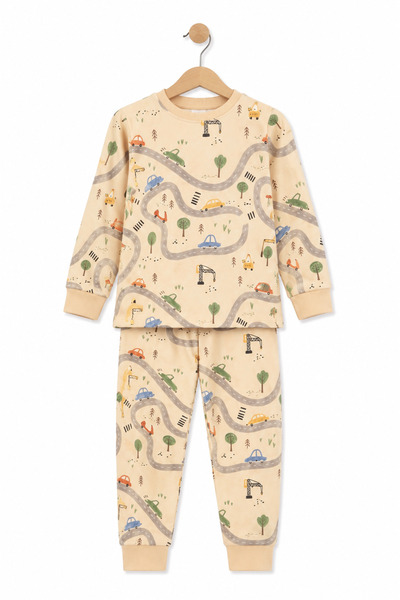 monox Boy's Seasonal Cotton Car Pajama Set