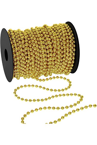 OEM Ghirlandă cu mărgele, 10 m, perle artificiale de 8 mm, pentru bradul de C...